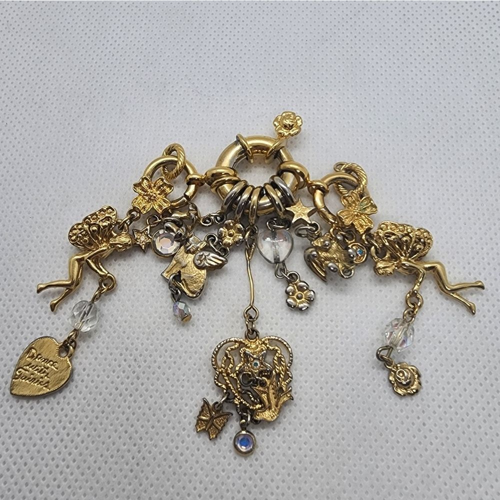 Vintage Kirks Folly Dance With Faeries Charms Pendant